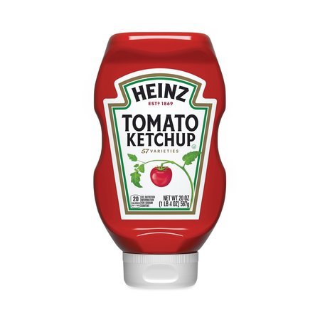 HEINZ Tomato Ketchup Squeeze Bottle, 20 oz Bottle, 3PK 20901009